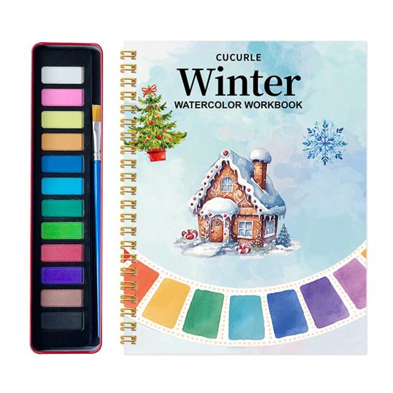 Набор для рисования для начинающих Пошаговое руководство по рисованию с 12 цветами Snowhouse